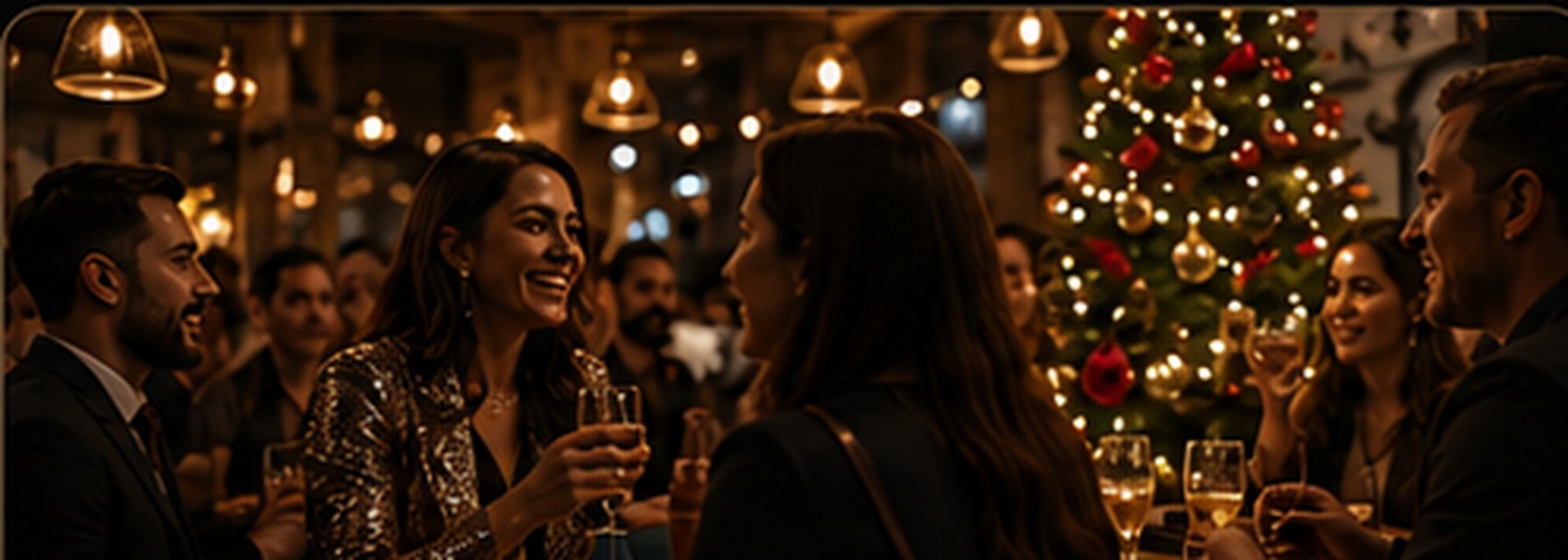 Guests enjoying a seasonal venue experience